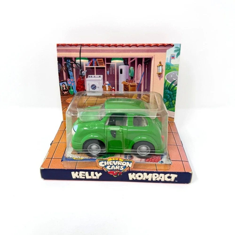 Vintage Chevron Cars Lot Disneyland Autopia Suzy Leo Limo Kelly Kompact Sealed